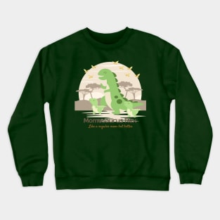 Mother's Day Dinosaur Design Crewneck Sweatshirt